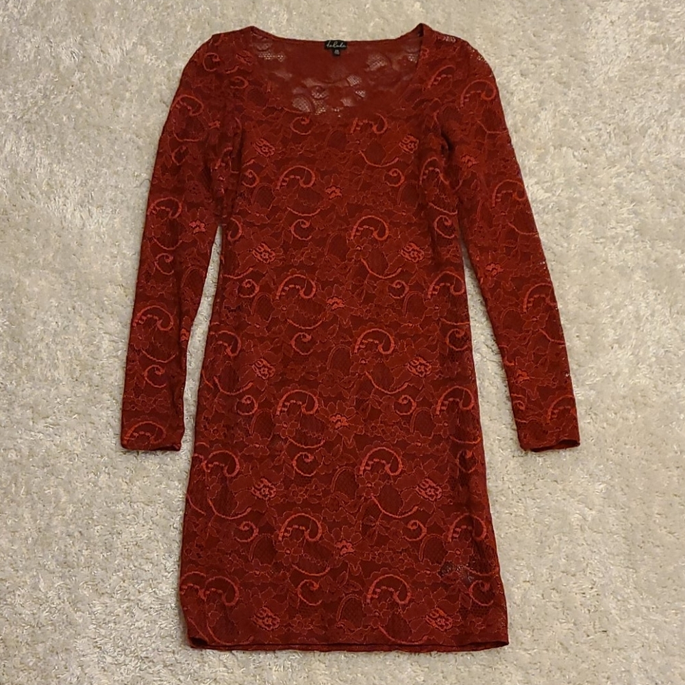 Red Lace Aritzia Dress